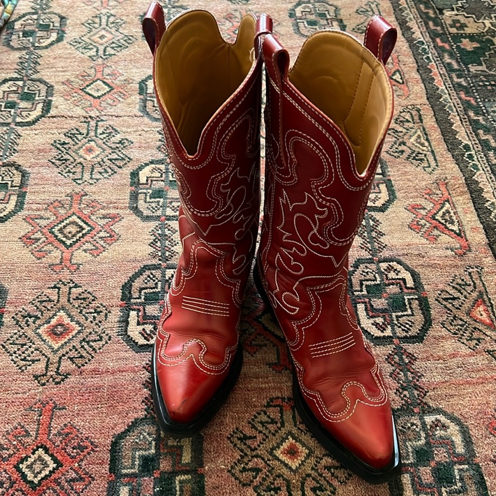 Ganni Cowboy Boots